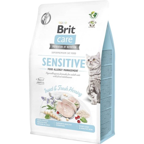 BRIT Care Grain-Free Adult Insect&Herring Sensitive - dry cat food - 400 g