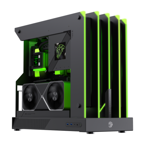 Gamemax Case | BLADE CONCEPT | Black | ATX | Power supply included No