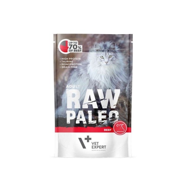 VETEXPERT Raw Paleo Adult Cat Beef ...