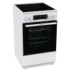 Gorenje | Cooker | GECS5C70WA | Hob type Vitroceramic | Oven type Electric | White | Width 50 cm | Grilling | LED | Depth 59.4 cm | 70 L