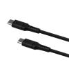 FIXED Liquid Silicone Cable USB-C/USB-C, 0,5m, 60W, Black | Fixed