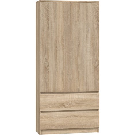 Topeshop SZAFA MALWA SON bedroom wardrobe/closet 5 shelves 2 door(s) Oak