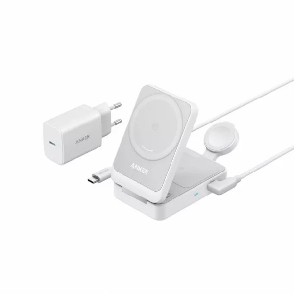 MAGGO 15W 3-IN-1 MAGNETIC STATION WHITE