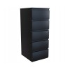 Topeshop W5 CZERŃ chest of drawers