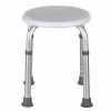 Round aluminium shower stool