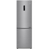 LG | Refrigerator | GBB71PZDMN | Energy efficiency class E | Free standing | Combi | Height 186 cm | No Frost system | Fridge net capacity 234 L | Freezer net capacity 107 L | Display | 36 dB | Silver