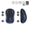 MOUSE USB OPTICAL WRL M185/BLUE 910-002239 LOGITECH