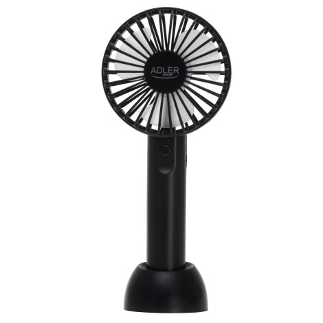 Adler Mini USB Fan | AD 7338 | Desk fan | Black | Diameter 7 cm | Number of speeds 3