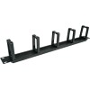 Alantec PK048 1U 19" cable organizer with brushed grommet, 5 plastic holders