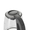 Adler | Kettle | AD 1286 | Standard | 2200 W | 2 L | Plastic/Glass | 360° rotational base | Grey/ transparent