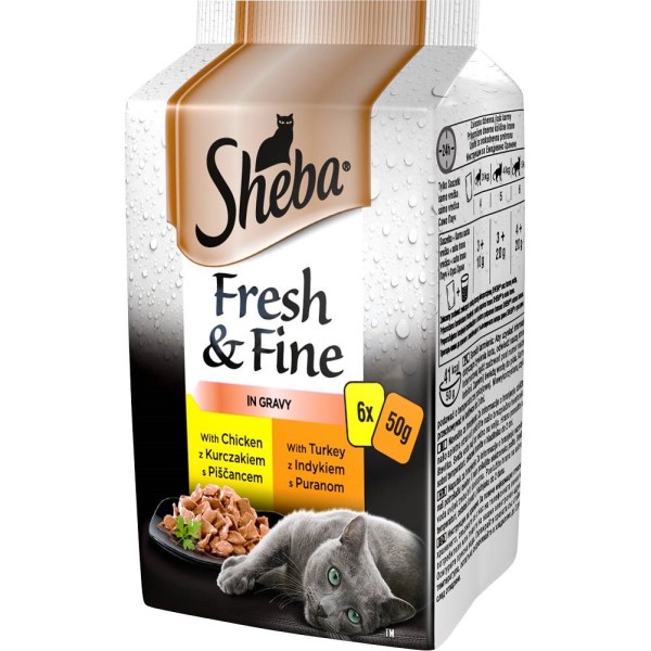 SHEBA Fresh&Fine Chicken, Turkey - wet ...