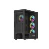 HOUSING GENESIS DIAXID 605 ARGB MIDI TOWER WITH USB-C WINDOW BLACK