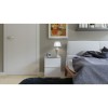 W2 bedside table 2 drawers White matt