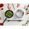 Esperanza EKH010W Adjustable electric cooker, 2 heating fields, white