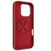 Fixed MagLeather | Back cover | Apple | iPhone 16 Pro | Leather | Red