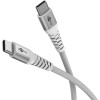Goobay USB-C Supersoft Textile Cable with Metal Plugs, 1 m, white