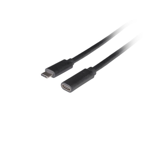 Lanberg USB-C M/F 3.1 Cable | CA-USBE-20CC-0005-BK