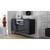 Cama sideboard VIVA 150 black/black gloss + white