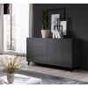 Cama sideboard 2D REJA graphite grey gloss/graphite grey gloss