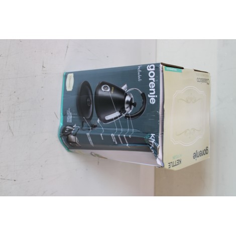 SALE OUT. Gorenje K17CLBK Kettle, Electric, Capacity 1.7 L Power 2200 W, Plastic and metal, Black | Gorenje Kettle | K17CLBK | Electric | 2200 W | 1.7 L | Plastic and metal | 360° rotational base | Black | DAMAGED PACKAGING
