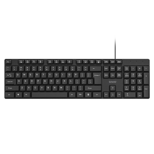 Savio KB-01 keyboard Home/Office USB QWERTY ...