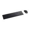 Dell KM5221W Pro | Keyboard and Mouse Set | Wireless | Ukrainian | Black | 2.4 GHz