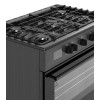 Ravanson KWGE-K90 Cheff Modern Black gas and electric cooker (black)