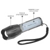 LED torch FL-600 with CREE XM-L2 18650 LED / 3x AAA (R03)