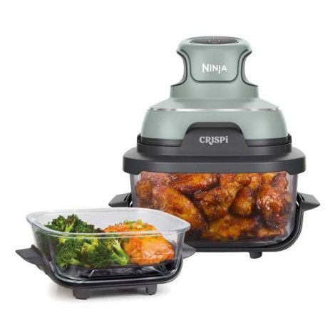 Ninja CRISPi Single 3.8 L 1700 W Hot air fryer Green, Grey, Transparent