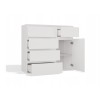 MALWA 1D5S WHITE CHEST OF DRAWERS