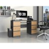 KUBA desk 130x51x76 cm anthracite/artisan