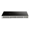 D-LINK DGS-1210-52, Gigabit Smart Switch with 48 10/100/1000Base-T ports and 4 Gigabit MiniGBIC (SFP) ports, 802.3x Flow Control, 802.3ad Link Aggregation, 802.1Q VLAN, 802.1p Priority Queues, Port mirroring, Jumbo Frame support, 802.1D STP, ACL, LLDP, Ca