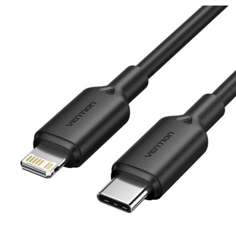 CABLE USB-C TO LIGHTNING/2M BLACK LAKBH VENTION