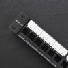 Qoltec 54516 Patch panel for 19'' rack | 24 ports | 1U | UTP | Black