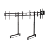 Next Level Racing Floor stand | Round Tube Freestanding Single Monitor Stand | Up to 3x43 