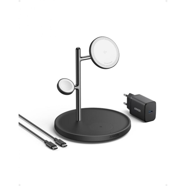 MAGGO 15W 3-IN-1 MAGNETIC STATION BLACK