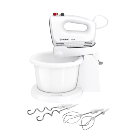 Bosch | Mixer | CleverMixx MFQ2600G | Mixer with bowl | 375 W | Number of speeds 4 | Turbo mode | White