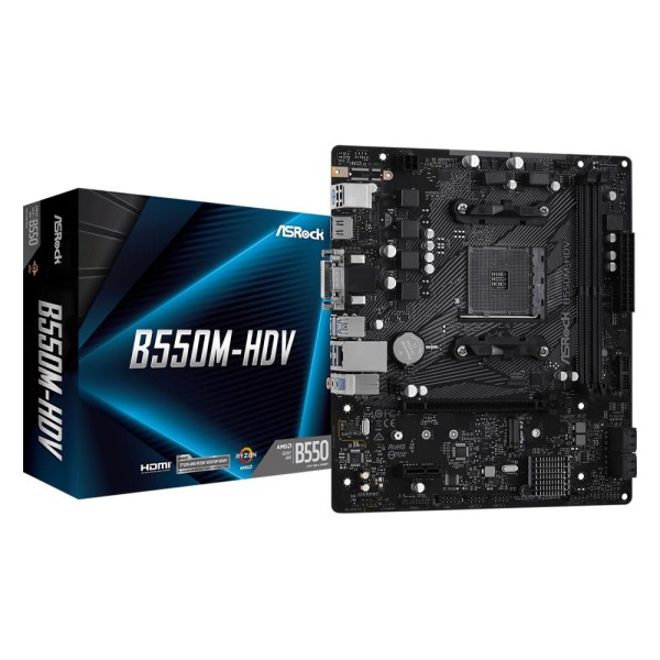 Mainboard|ASROCK|AMD B550|SAM4|MicroATX|1xPCI-Express 3.0 1x|1xM.2|1xPCI-Express 4.0 16x|Memory ...