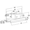 Cata Built-in Hood ARMONIA 45 X /A Width 44,8cm, Max 645 m³/h, LED, Inox