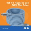 CABLE USB-C TO USB-C 2M/MAGNETIC BLUE CAC-3030 CLUB3D