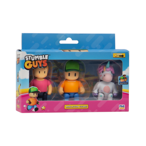 STUMBLE GUYS - MINI FIGURKI- ZESTAW 3 FIGUREK VER.A