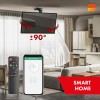 Maclean electric TV mount, ceiling mount, Tuya support, max. VESA 800x400, reg. in pos. +90°~-90°, for TV 43-86", max. 45kg, MC-109 T
