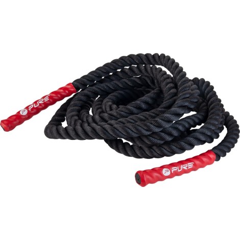 Pure2Improve Battle Rope 12m | Black/Red