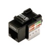 Class D CAT 5e Keystone Jack | DN-93501 | Unshielded RJ45 to LSA | Cable installation via LSA strips, color coded according to EIA/TIA 568 A & B; The Cat 5e keystone module supports transmission speeds of up to 1 GBit/s & 100 MHz in connection with cat. 5