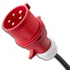Qoltec Mobile EV Car Charger Adjustable 2in1 Type2 | 11kW | CEE 5 PIN | Wi-fi| LCD | 3 phases | Portable | Wallbox | 5m