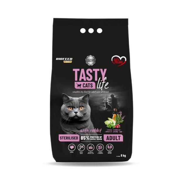 BIOFEED Tasty Cats Life Sterilised Rabbit ...