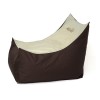 Tron brown-cream Sako bag pouffe XXL 140 x 90 cm