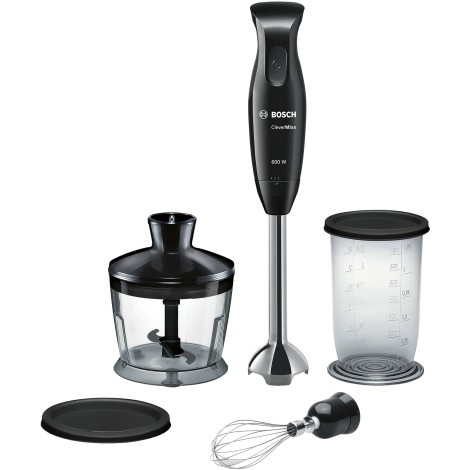 Bosch | Blender | CleverMixx MSM2650B | Hand Blender | 600 W | Number of speeds 12 | Chopper | Black