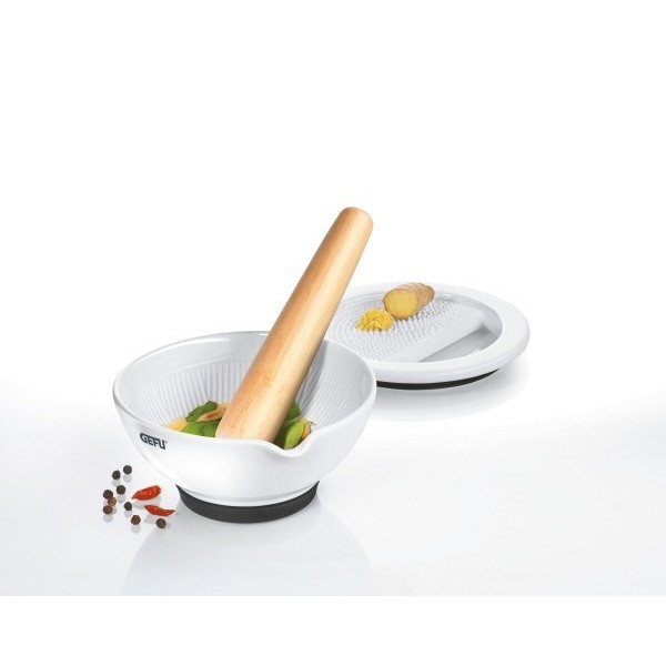 GEFU SURI Walnut, White Porcelain, Teak ...