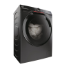 Hoover Washing Machine | H7W4 49MBCR-S | Energy efficiency class A | Front loading | Washing capacity 9 kg | 1400 RPM | Depth 51 cm | Width 60 cm | Digit | Steam function | Wi-Fi | Black